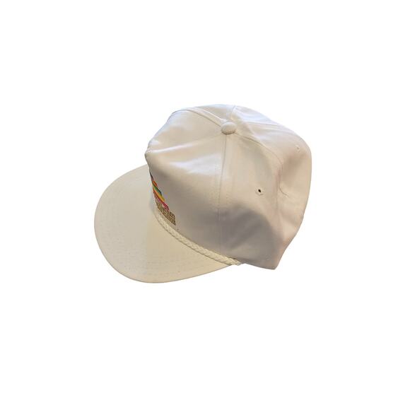 Vintage 1990s Acupulco Princess Strapback Baseball Hat Cap Embroidered White - Picture 2 of 7